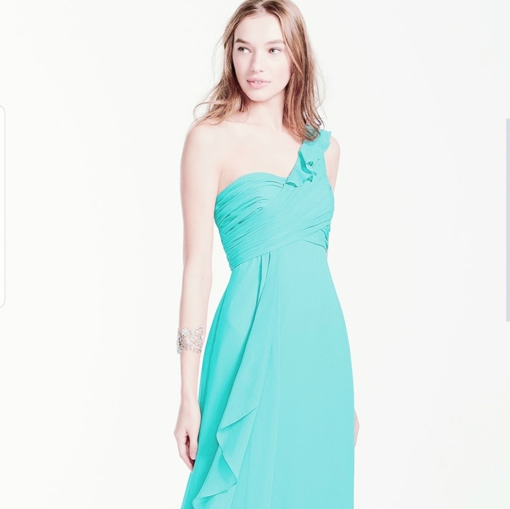 David's Bridal Chiffon Bridesmaid dress.